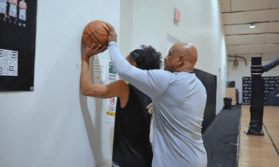 Monday, former NBA player and coach John Lucas, who is also Lowe's godfather, posted a video training Pitt basketball's Jaland Lowe.